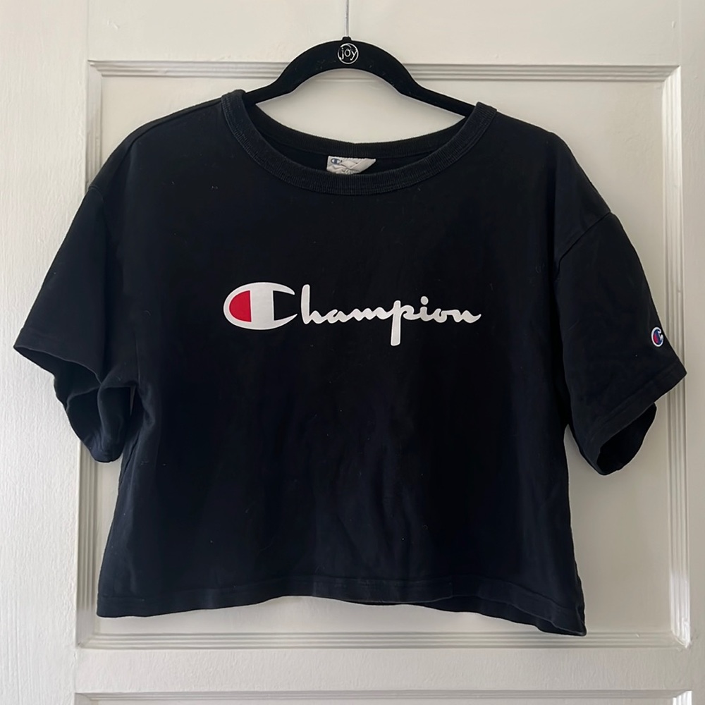 Champion crop top workout shirt